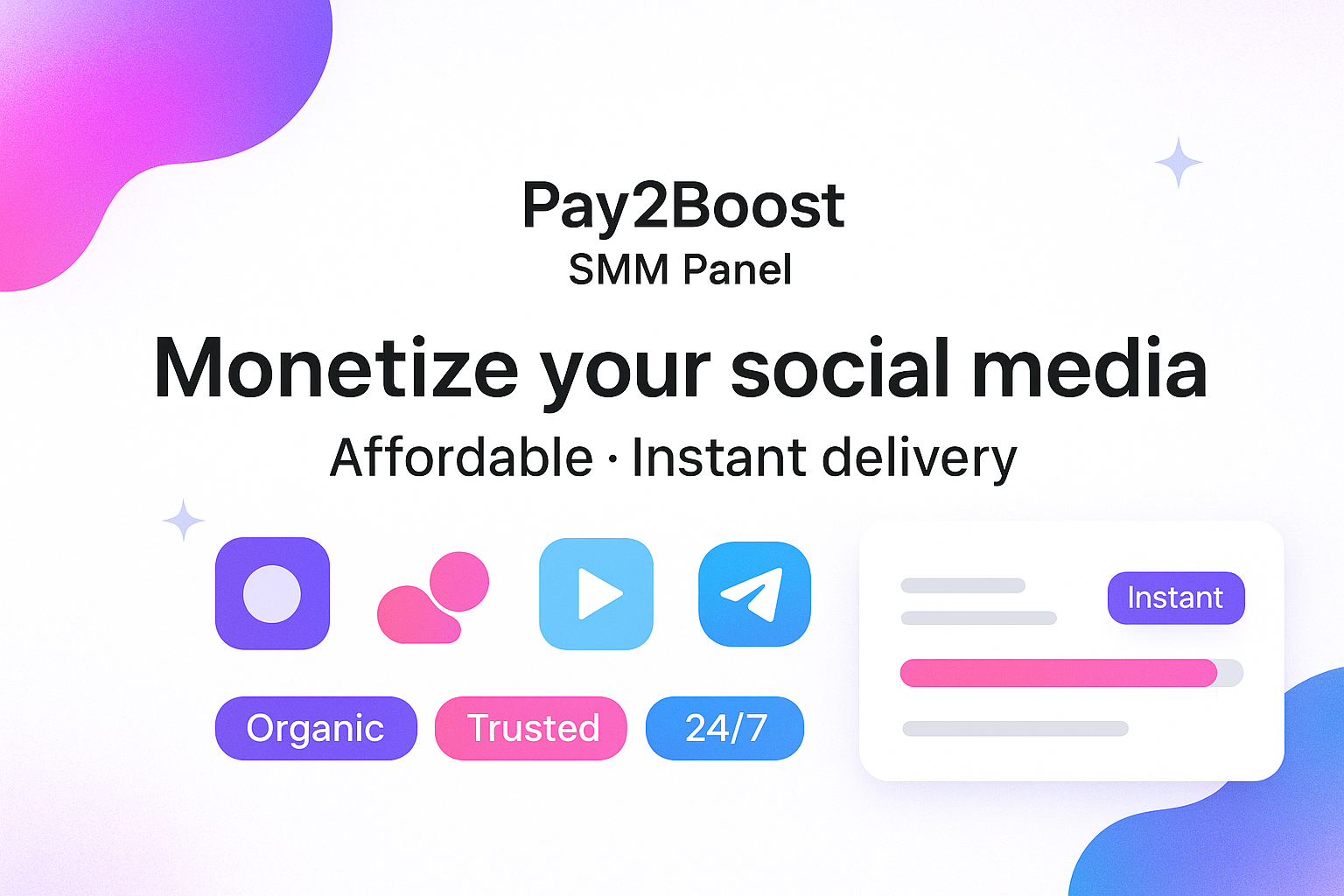 Pay2Boost (SMM Panel)